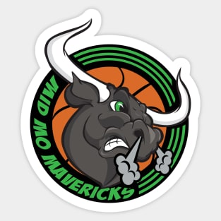 Mavericks Snorting Logo Sticker